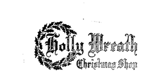 HOLLY WREATH CHRISTMAS SHOP logo