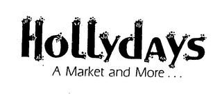 HOLLYDAYS A MARKET AND MORE... logo