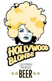 HOLLYWOOD BLONDE CALIFORNIA PREMIUM BEER logo