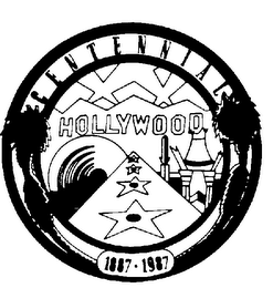 HOLLYWOOD CENTENNIAL 1887-1987 logo