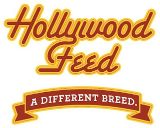 HOLLYWOOD FEED A DIFFERENT BREED. logo