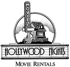 HOLLYWOOD NIGHTS MOVIE RENTALS logo