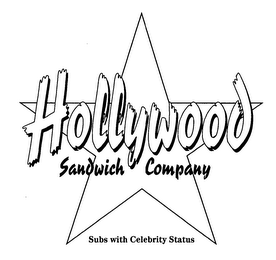 HOLLYWOOD SANDWHICH COMPANY SUBS WITH CELEBRITY STATUS logo