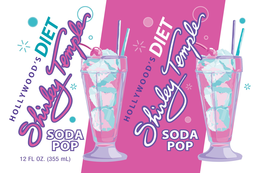 HOLLYWOOD'S DIET SHIRLEY TEMPLE SODA POP 12 FL OZ. (355 ML) logo