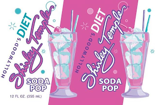 HOLLYWOOD'S DIET SHIRLEY TEMPLE SODA POP 12 FL OZ. (355 ML) logo