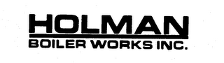 HOLMAN BOILER WORKS INC. logo