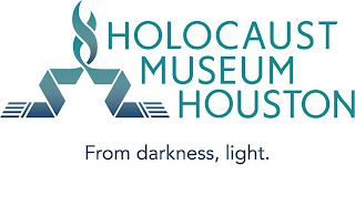 HOLOCAUST MUSEUM HOUSTON FROM DARKNESS, LIGHT. logo