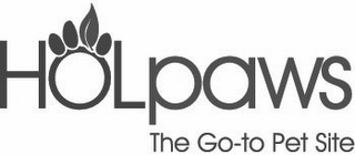 HOLPAWS THE GO-TO PET SITE logo
