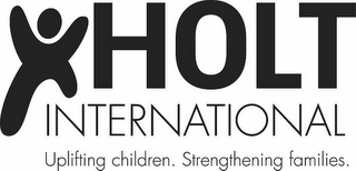HOLT INTERNATIONAL UPLIFTING CHILDREN. STRENGTHENING FAMILIES. logo