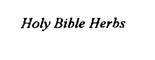 HOLY BIBLE HERBS logo
