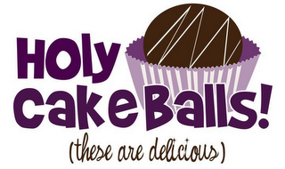 HOLY CAKES BALLS! (THESE ARE DELICIOUS) logo