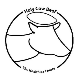 HOLY COW BEEF THE HEALTHIER CHOICE logo