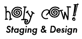 HOLY COW! STAGING & DESIGN logo
