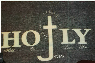 HOLY HOLD ON JESUS LOVES YOU logo