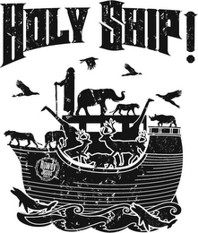 HOLY SHIP! ROWDY JESUS CLOTHING CO. logo