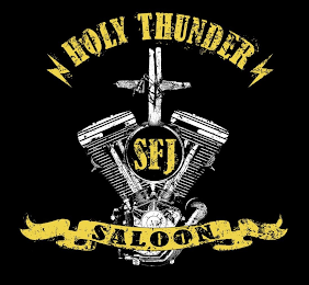 HOLY THUNDER SFJ SALOON logo