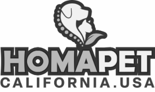 HOMAPET CALIFORNIA.USA logo