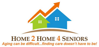 HOME 2 HOME 4 SENIORS AGING CAN BE DIFFICULT...FINDING CARE DOESN'T HAVE TO BE! logo