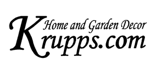 HOME AND GARDEN DECOR KRUPPS.COM logo