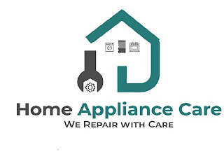 HOME APPLIANCE CARE WE REPAIR WITH CARE logo