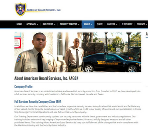 HOME APPROACH INDUSTRIES SECURITY SERVICES ABOUT QUOTE CAREERS IT SECURITY AMERICAN GUARD SERVICES, INC. logo