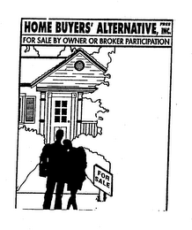 HOME BUYERS' ALTERNATIVE, INC. FREE FOR SALE BY OWNER OR BROKER PARTICIPATION F OR SALE logo