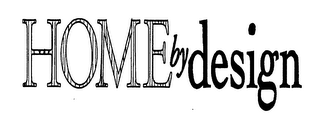 HOME BY DESIGN logo