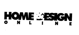 HOME & DESIGN ONLINE logo