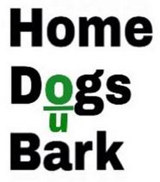 HOME DOGS U BARK logo