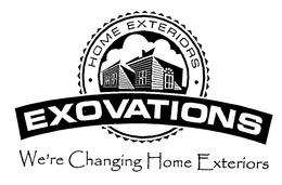 HOME EXTERIORS EXOVATIONS WE'RE CHANGING HOME EXTERIORS logo