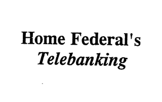 HOME FEDERAL'S TELEBANKING logo