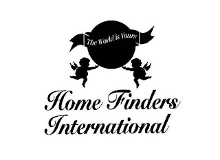 HOME FINDERS INTERNATIONAL THE WORLD IS YOURS logo