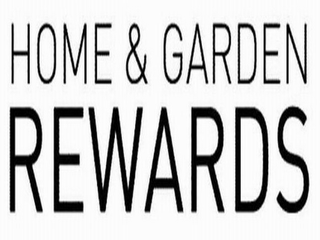 HOME & GARDEN REWARDS logo
