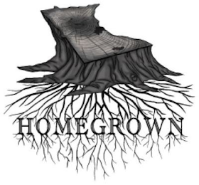 HOME GROWN WRITTEN IN THE ROOTS. logo