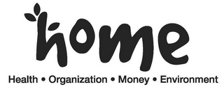 HOME HEALTH · ORGANIZATION · MONEY · ENVIRONMENT logo