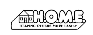 H.O.M.E. HELPING OTHERS MOVE EASILY logo