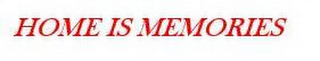 HOME IS MEMORIES logo