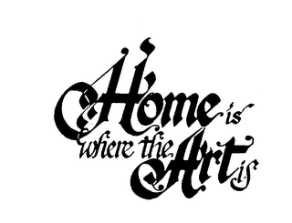 HOME IS WHERE THE ART IS logo