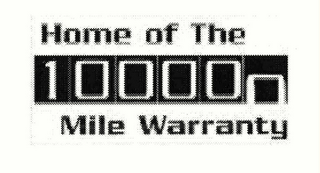 HOME OF THE 100000 MILE WARRANTY logo