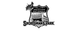 HOME OF THE AMERICAN NATIONALS SPORTSMAN'S PARK CHICAGO logo