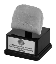 HOME OF THE BEST JAMAICAN PRODUCTS CARIBBEAN FOOD DELIGHTS 2016 ANNUAL WORD JAMAICAN BEEF PATTY EATING CHAMPIONSHIP 3RD PLACE logo
