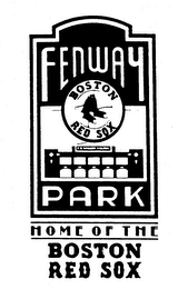 HOME OF THE BOSTON RED SOX FENWAY PARK BOSTON RED SOX logo