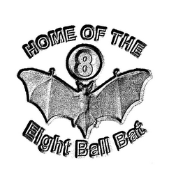 HOME OF THE EIGHT BALL BAT 8 logo