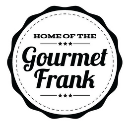 HOME OF THE GOURMET FRANK logo