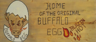HOME OF THE ORIGINAL BUFFALO EGG BLAZIN HOT logo
