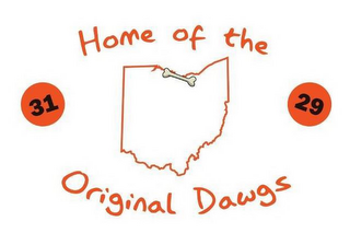 HOME OF THE ORIGINAL DAWGS 31 29 logo