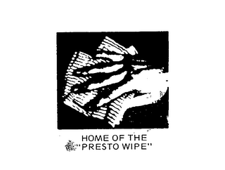 HOME OF THE "PRESTO WIPE" logo