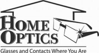 HOME OPTICS GLASSES AND CONTACTS WHERE YOU ARE logo