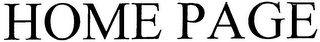 HOME PAGE logo