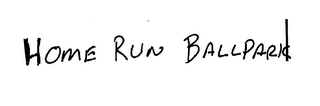 HOME RUN BALLPARK logo